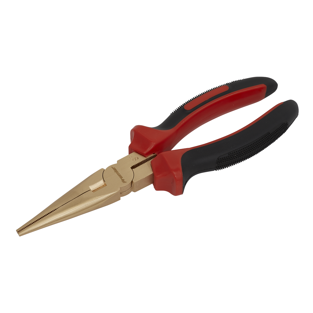 Sealey Long Nose Pliers Beryllium Copper 200mm - Non-Sparking Hand Tool NS075