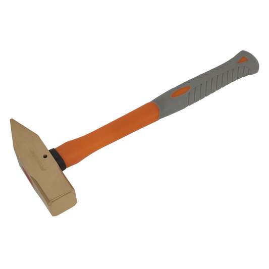Sealey Cross Pein Engineer's Hammer Fibre Glass Shaft 2.2lb Non-Sparking NS079