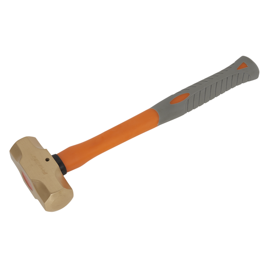 Sealey Sledge Hammer With Shock-Absorbing Rubber Grip 2.2lb Non-Sparking NS087