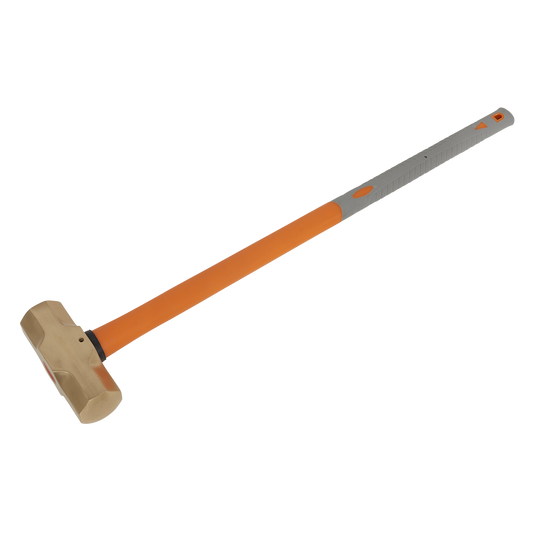 Sealey Sledge Hammer With Shock-Absorbing Rubber Grip 11lb Non-Sparking NS091
