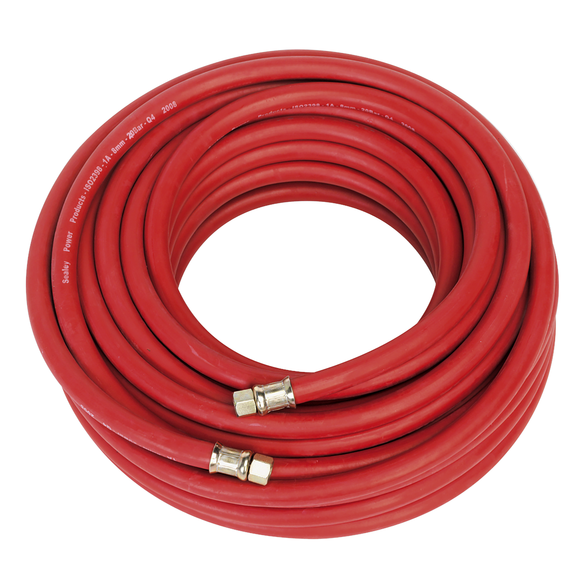 Sealey Air Hose 20m x Ø8mm With 1/4" BSP Female Swivel Union Silicone-Free AHC20