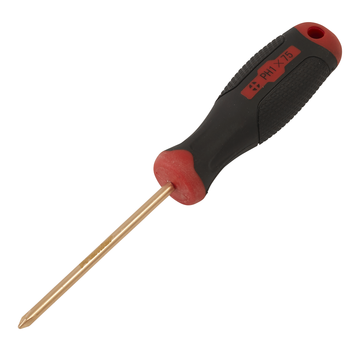 Sealey Screwdriver Phillips#1 x 75mm Non-Sparking Beryllium Copper Tool NS096
