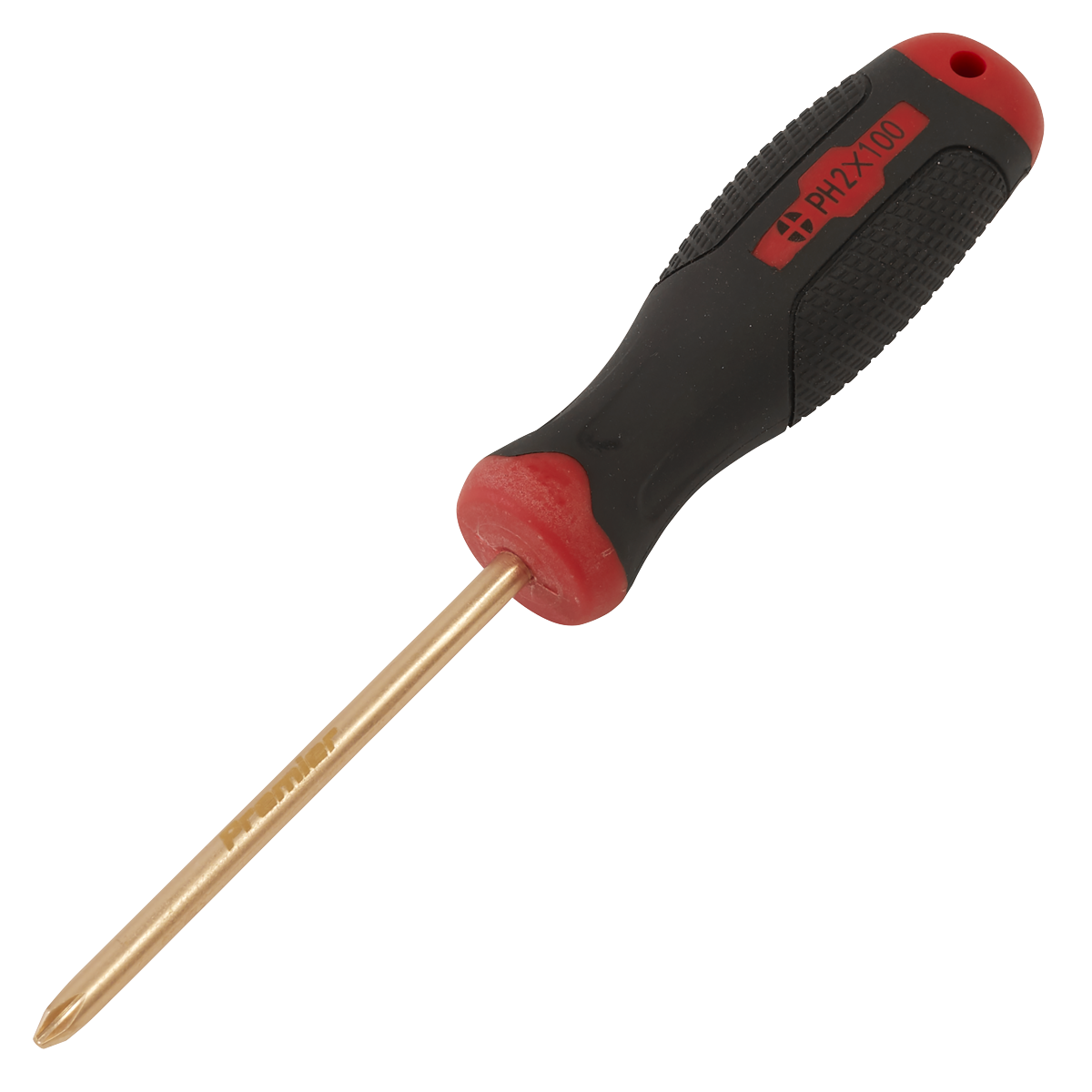 Sealey Screwdriver Phillips#2 x 100mm Non-Sparking Beryllium Copper Tool NS097