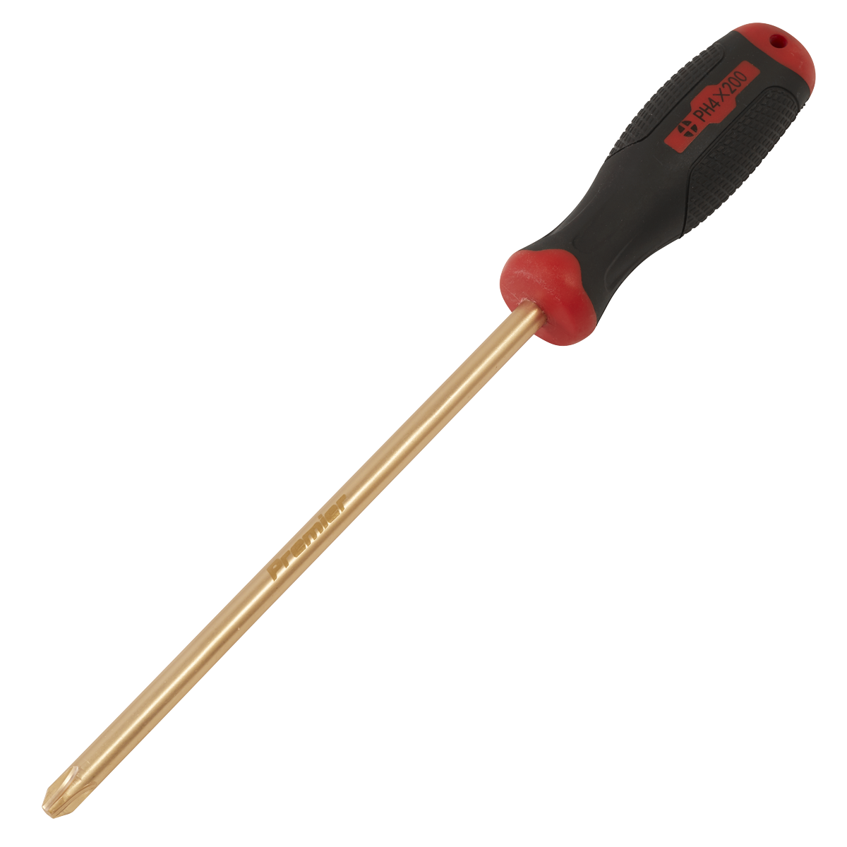 Sealey Screwdriver Phillips#4 x 200mm Non-Sparking Beryllium Copper Tool NS099