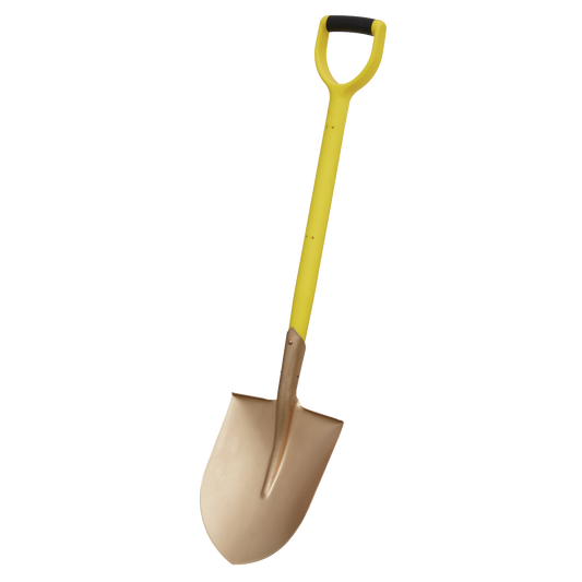 Sealey Round Point Shovel 240 x 420 x 990mm Non-Sparking Wide D Handle NS107