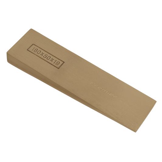 Sealey Wedge Beryllium Copper 180x50x19mm - Non-Sparking Precision Cast NS121