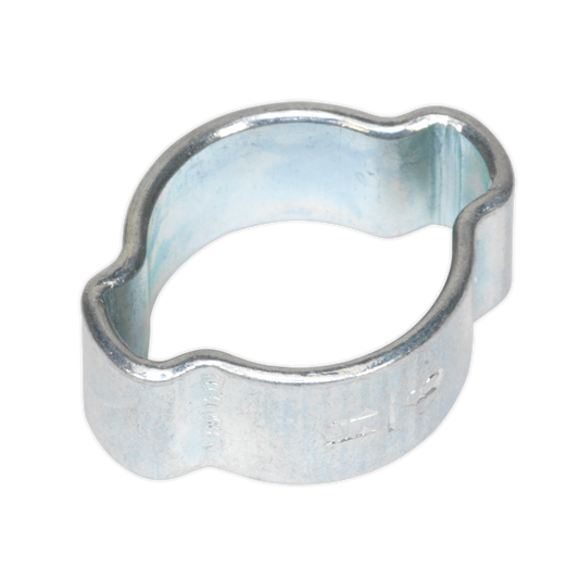 Sealey Double Ear O Clips 25 Pieces Zinc Plated 9mm - 11mm 0.35" - 0.43" OCDE911