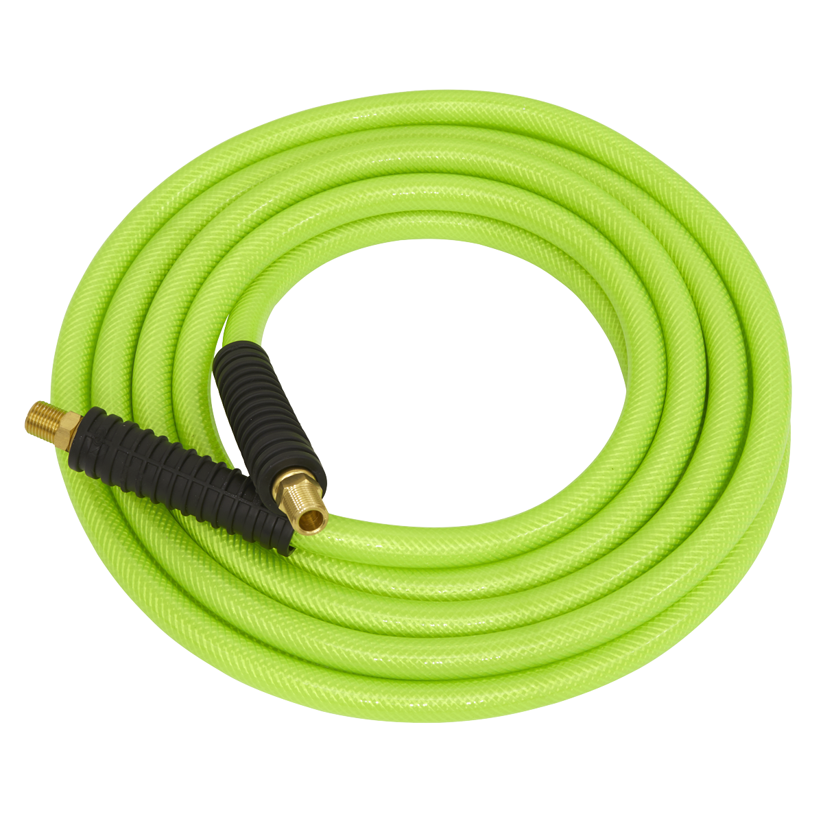 Sealey Air Hose High Visibility 10m x Ø8mm With 1/4" BSP Swivel Unions AHFC10