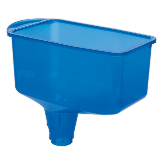 Sealey Oil Funnel Square Design & Tapered Spout Durable Polypropylene OIL1F
