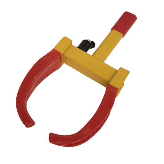 Sealey Claw Car Wheel Clamp With Lock & Key Finished In Yellow & Red PB395