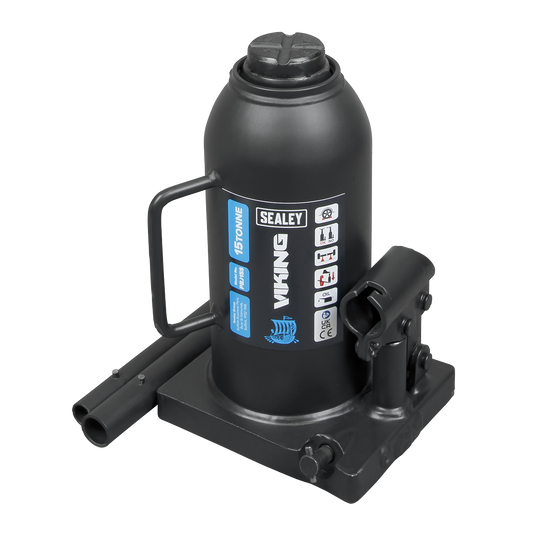 Sealey Bottle Jack Lift 15 Tonne With Overload Valve & 2-Piece Handle PBJ15S