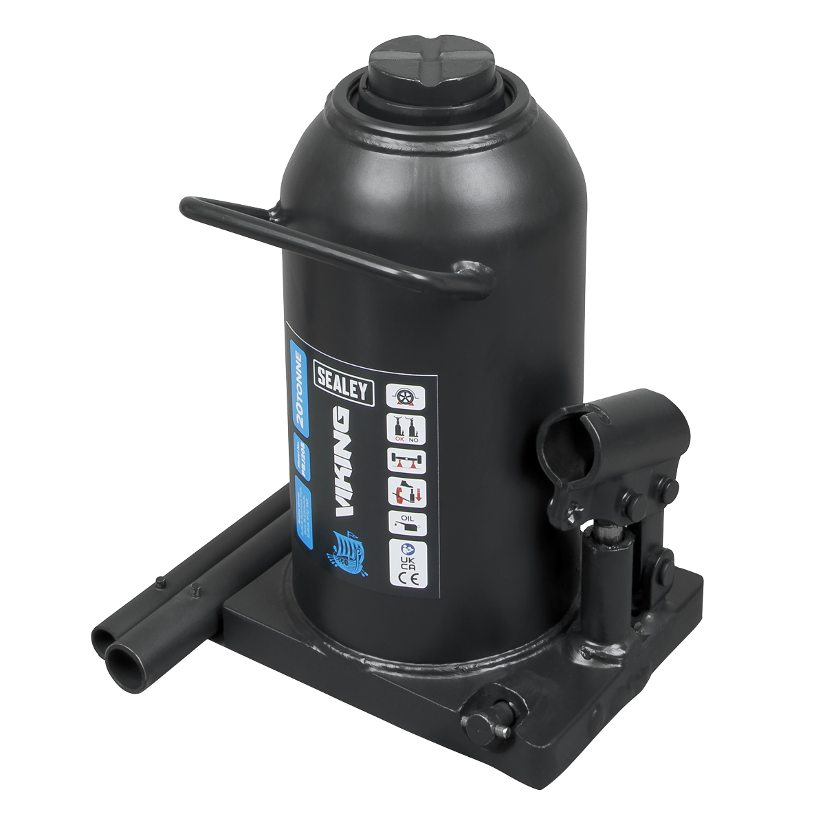 Sealey Bottle Jack Lift 20 Tonne With Overload Valve & 2-Piece Handle PBJ20S