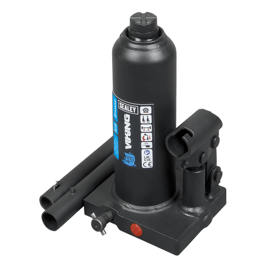 Sealey Bottle Jack Lift 2 Tonne With Overload Valve & 2-Piece Handle PBJ2S