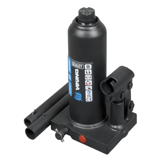 Sealey Bottle Jack Lift 3 Tonne With Overload Valve & 2-Piece Handle PBJ3S