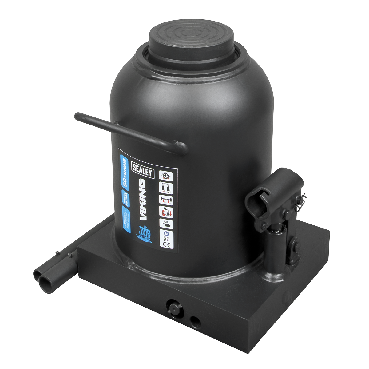 Sealey Bottle Jack Lift 50 Tonne With Overload Valve & 2-Piece Handle PBJ50S