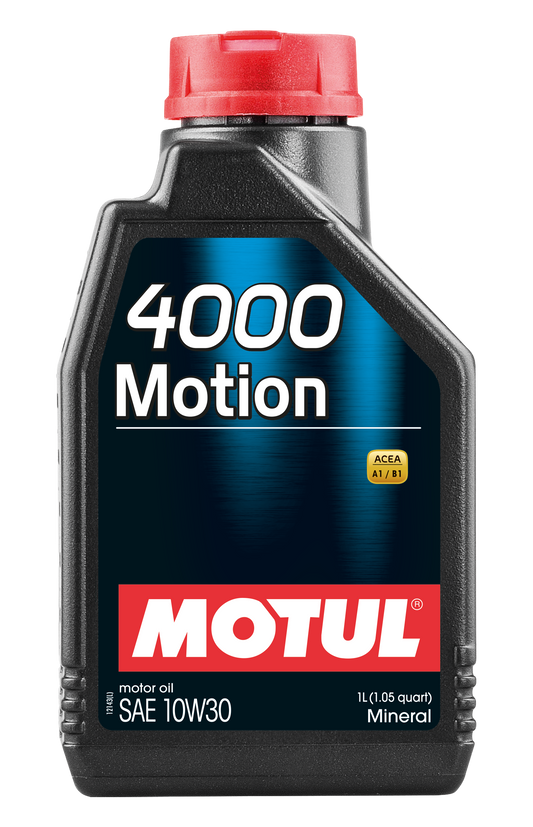 Motul 4000 MOTION 10W30 1 Liter Auto Engine Lubricant Engine Oil 10W-30 Mineral