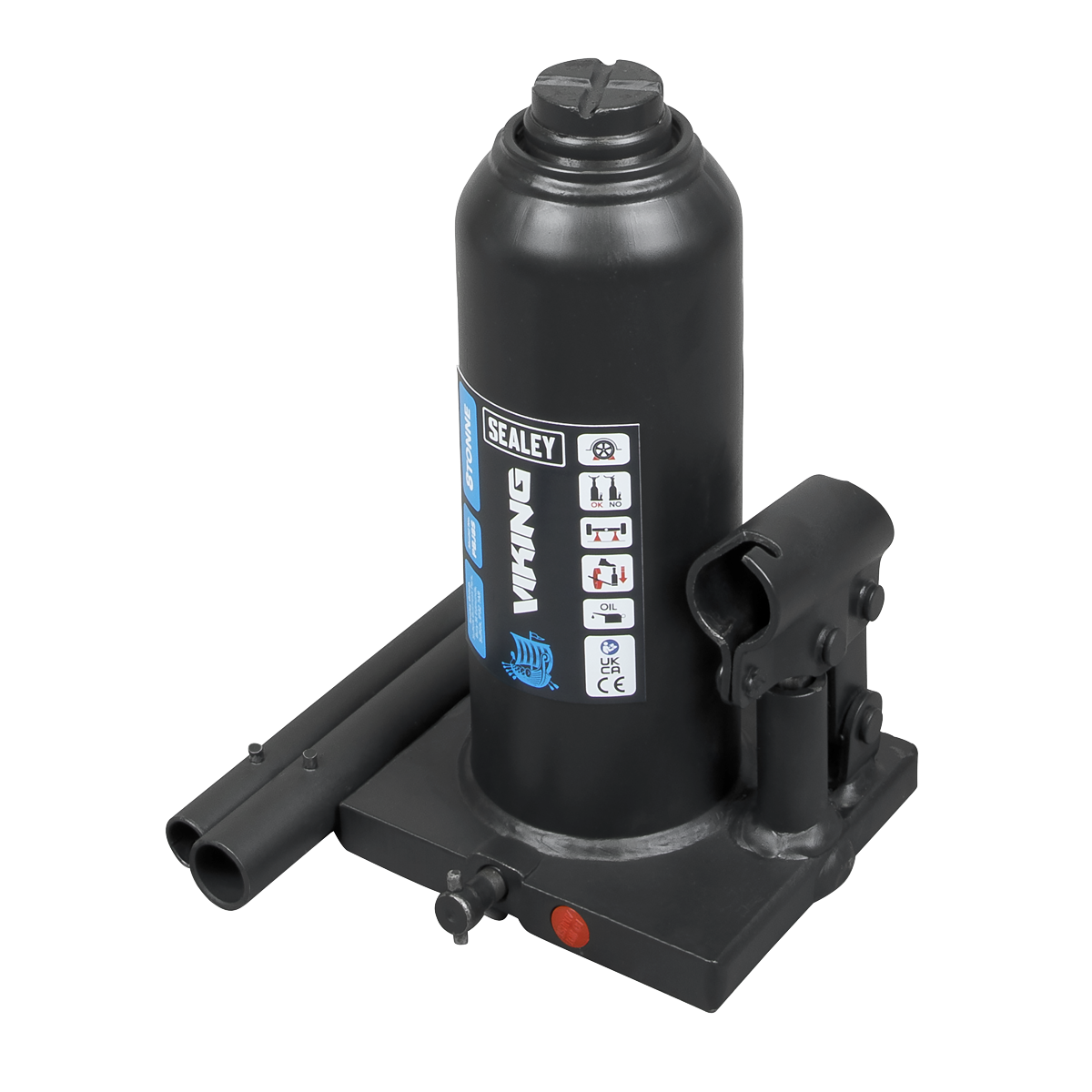 Sealey Bottle Jack Lift 8 Tonne With Overload Valve & 2-Piece Handle PBJ8S
