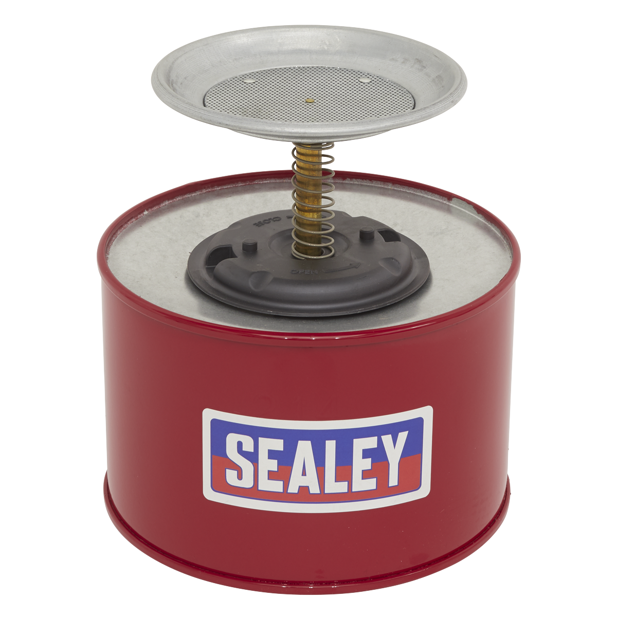 Sealey 1.9 Litre Plunger Can With Perforated Metal Flash Arrestor Red PC19