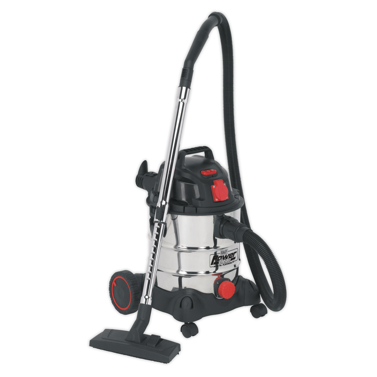 Sealey 230V Vacuum Cleaner Industrial 20 Litres 1400w B" Auto Start PC200SDAUTO