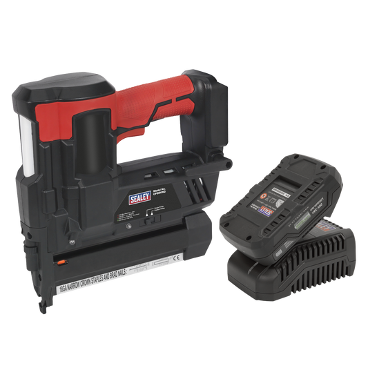 Sealey Compact Cordless Nail Staple Gun 18G 20V 2Ah Lithium-Ion CP20VNGKIT1