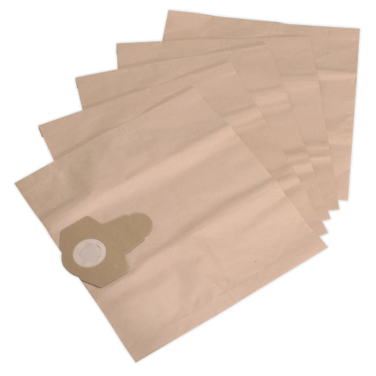 Sealey Pack Of 5 Dust Collection Bags Spare For PC300SD PC300SDAUTO PC300PB5