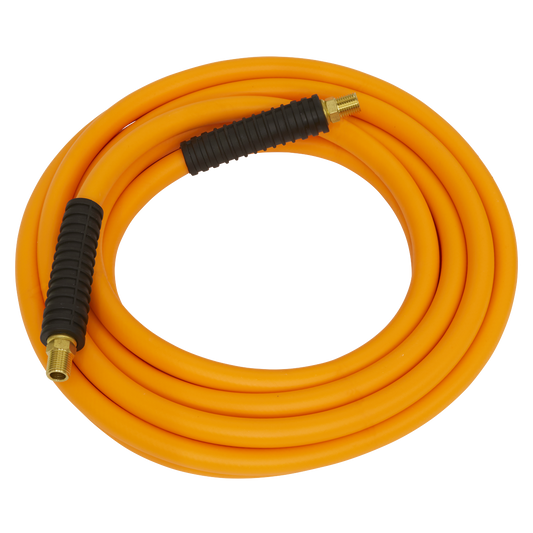 Sealey Air Hose Hybrid High Vis 10 Metres x 10mm With 1/4BSP Unions AHHC1038