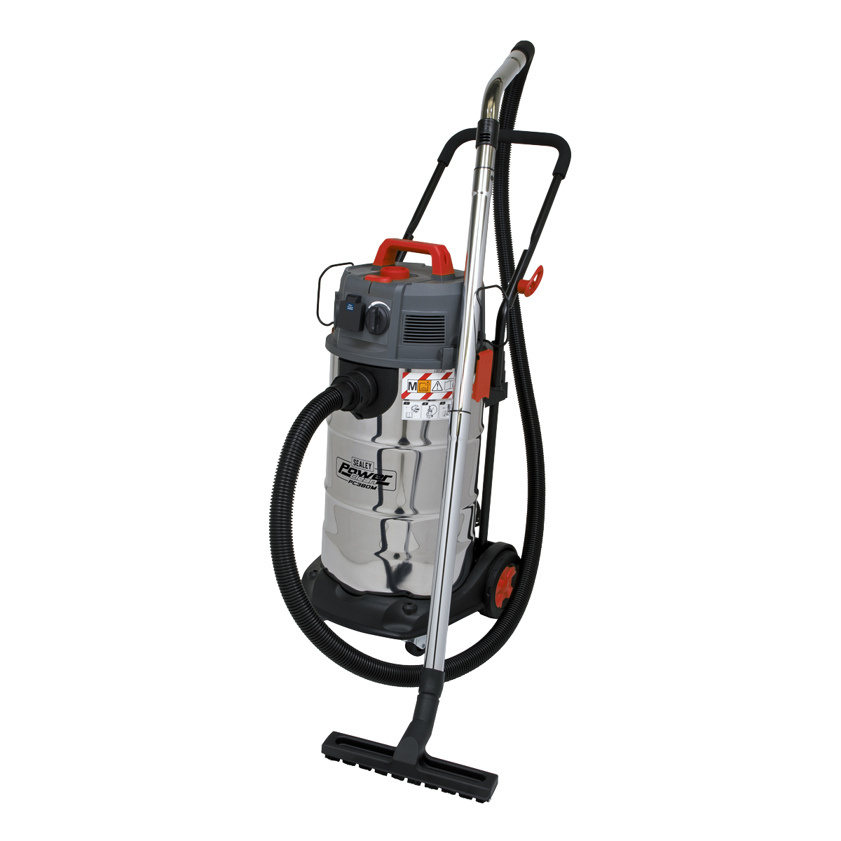 Sealey Vacuum Cleaner Industrial Dust-Free Wet/Dry38L 1500W/230V Filtration