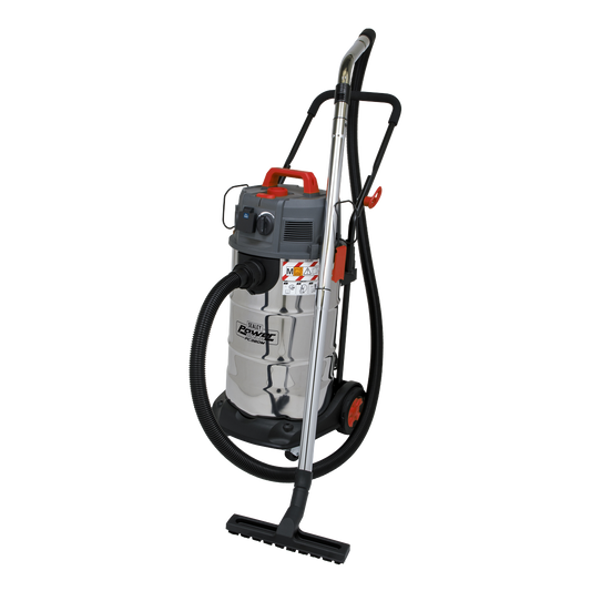Sealey Vacuum Cleaner Industrial Dust-Free Wet/Dry38L 1500W/230V Filtration