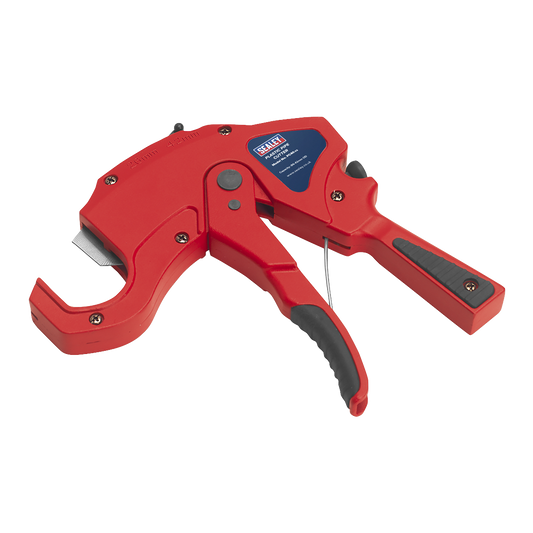 Sealey Plastic Pipe Cutter With Textured Grip Ø6-42mm Capacity OD - Red PC40