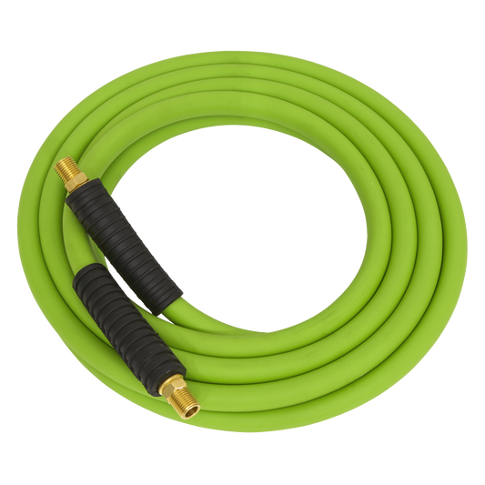 Sealey 10m x Ø8mm High-Visibility Hybrid Air Hose With 1/4" BSP Unions AHHC10G