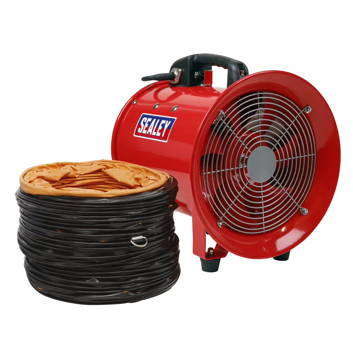 Sealey Portable Ventilator Ø250mm With 5 Metres Ducting Lightweight VEN250