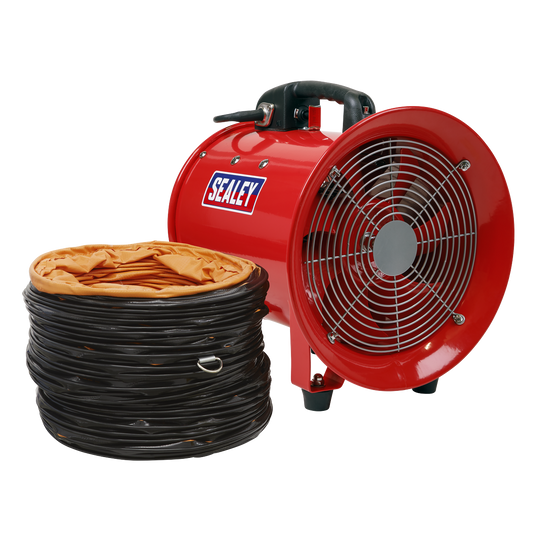 Sealey Portable Ventilator Ø250mm With 5 Metres Ducting Lightweight VEN250