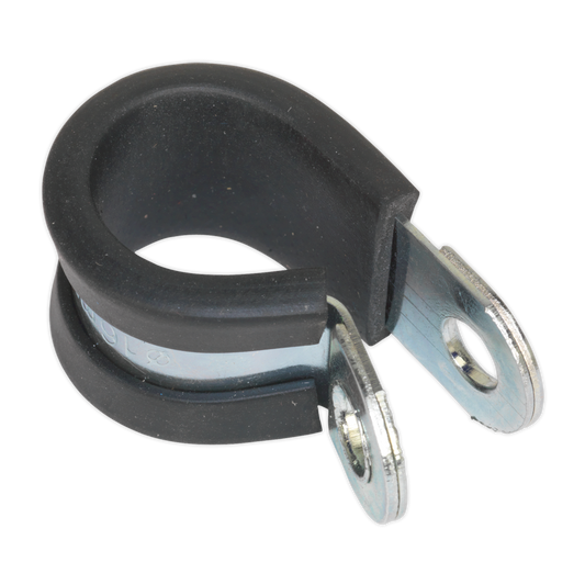 Sealey P Clip Rubber Lined Clamp 16mm Zinc Plated DIN 3016 - Pack of 25 PCJ16