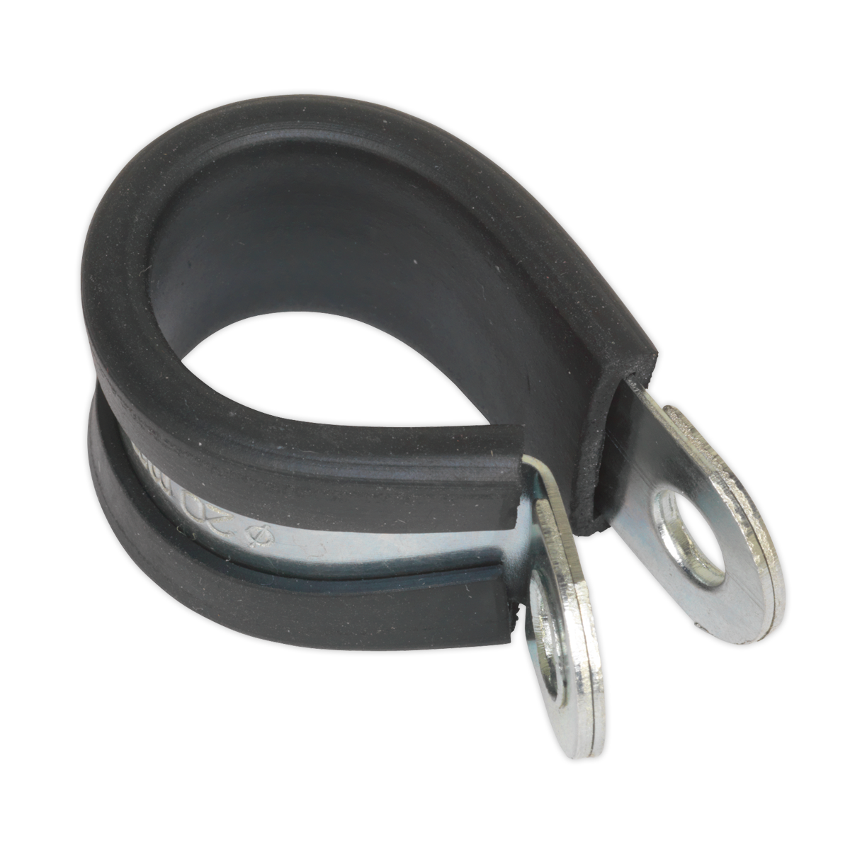 Sealey P Clip 25 Pieces Rubber Lined 21mm Zinc Plated Hose Pipe Clamp PCJ21