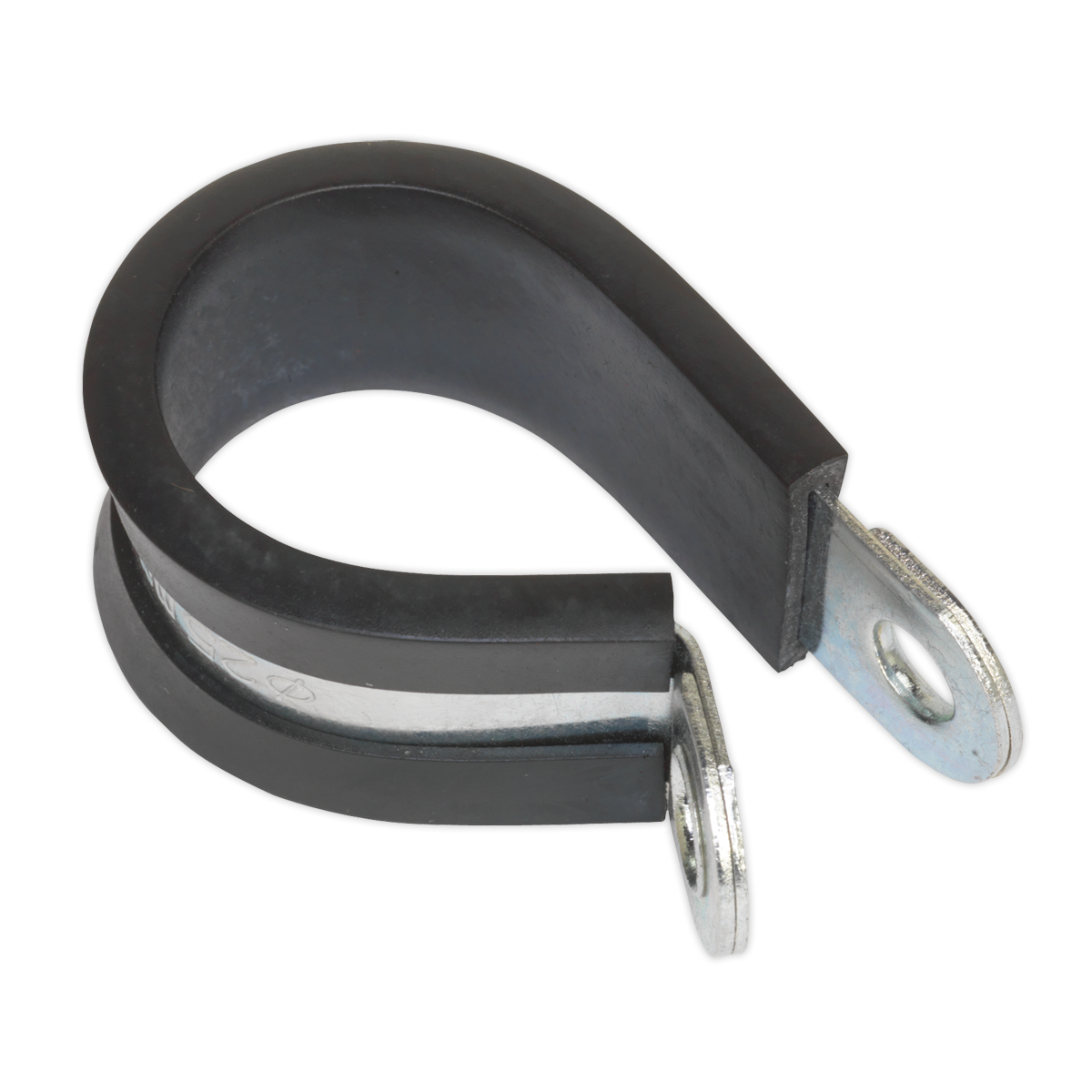 Sealey P Clip 25 Pieces Rubber Lined 25mm Zinc Plated Hose Pipe Clamp PCJ25