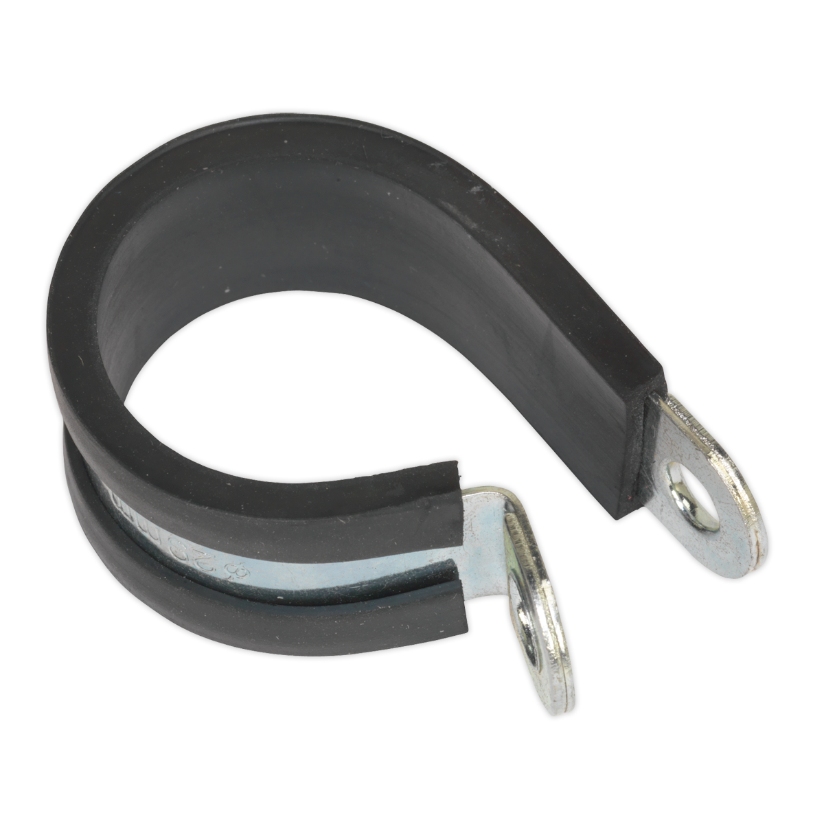 Sealey P Clip 25 Pieces Rubber Lined 29mm Zinc Plated Hose Pipe Clamp PCJ29