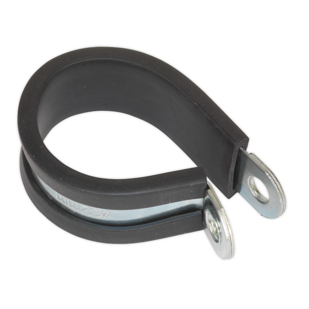 Sealey P Clip 25 Pieces Rubber Lined 35mm Zinc Plated Hose Pipe Clamp PCJ35