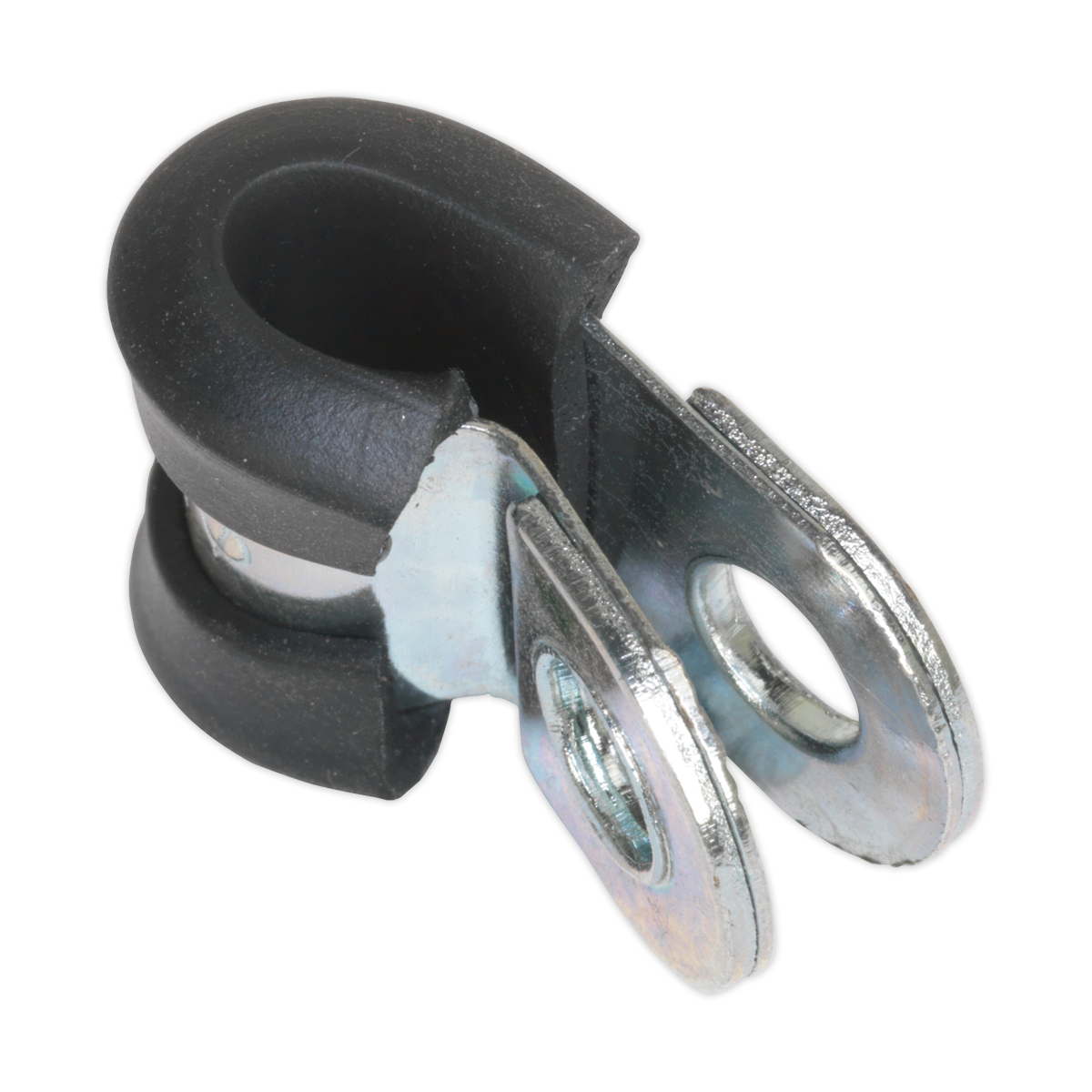 Sealey P Clip 25 Pieces Rubber Lined 5mm Zinc Plated Hose Pipe Clamp PCJ5