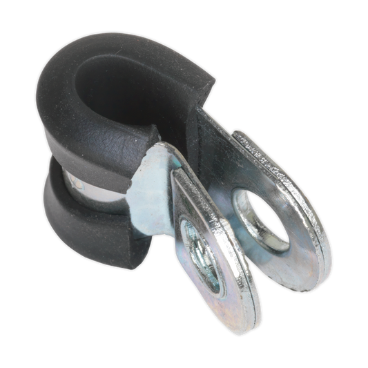 Sealey P Clip 25 Pieces Rubber Lined 5mm Zinc Plated Hose Pipe Clamp PCJ5