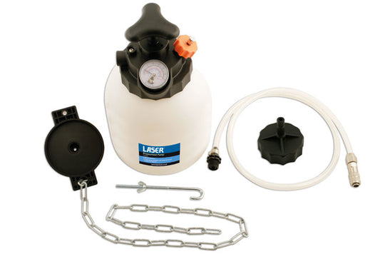 LASER 5642 Manual Brake Bleeder 3L With Universal Adaptor For Master Cylinders