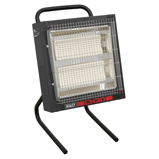 Sealey Ceramic Heater 1.4/2.8kW 230V Programmable Control Panel LED Display CH30