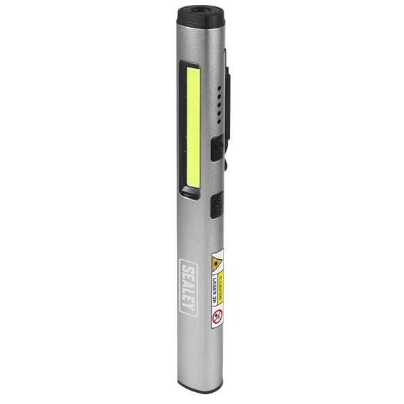 Sealey Rechargeable UV Penlight 5W COB 3W SMD LED With Laser Pointer LED450UV