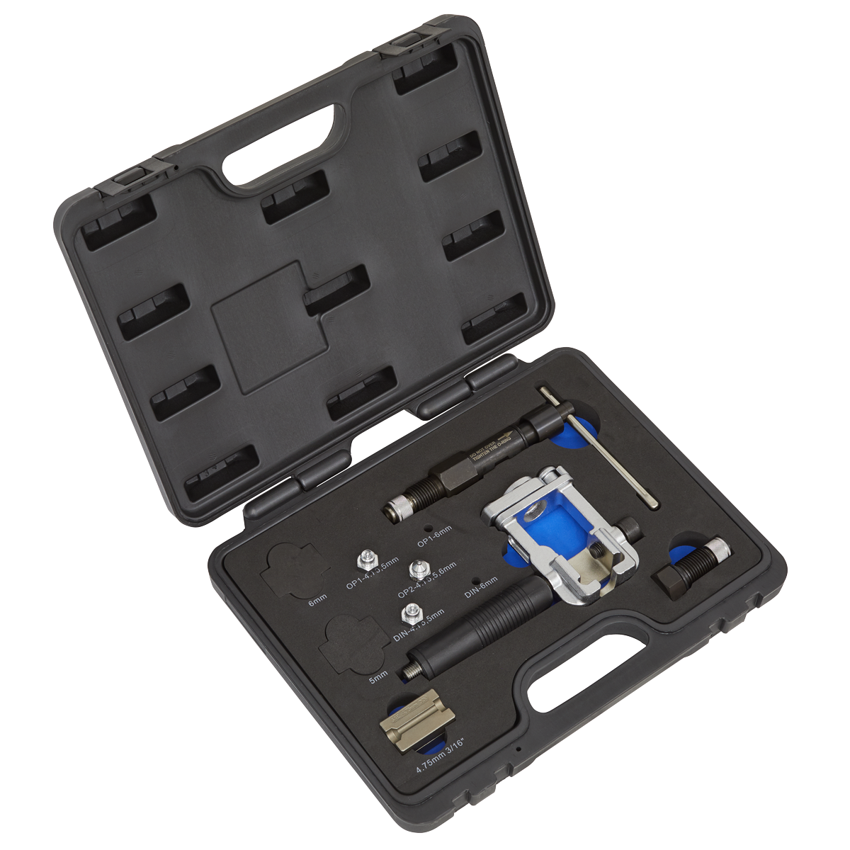 Sealey On-Vehicle Hydraulic Brake Pipe Flaring Tool Kit in Storage Case PFT10