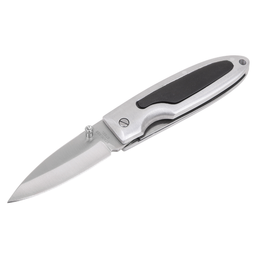 Sealey Pocket Knife Locking Stainless Steel Blade Aluminium Alloy Handle PK1