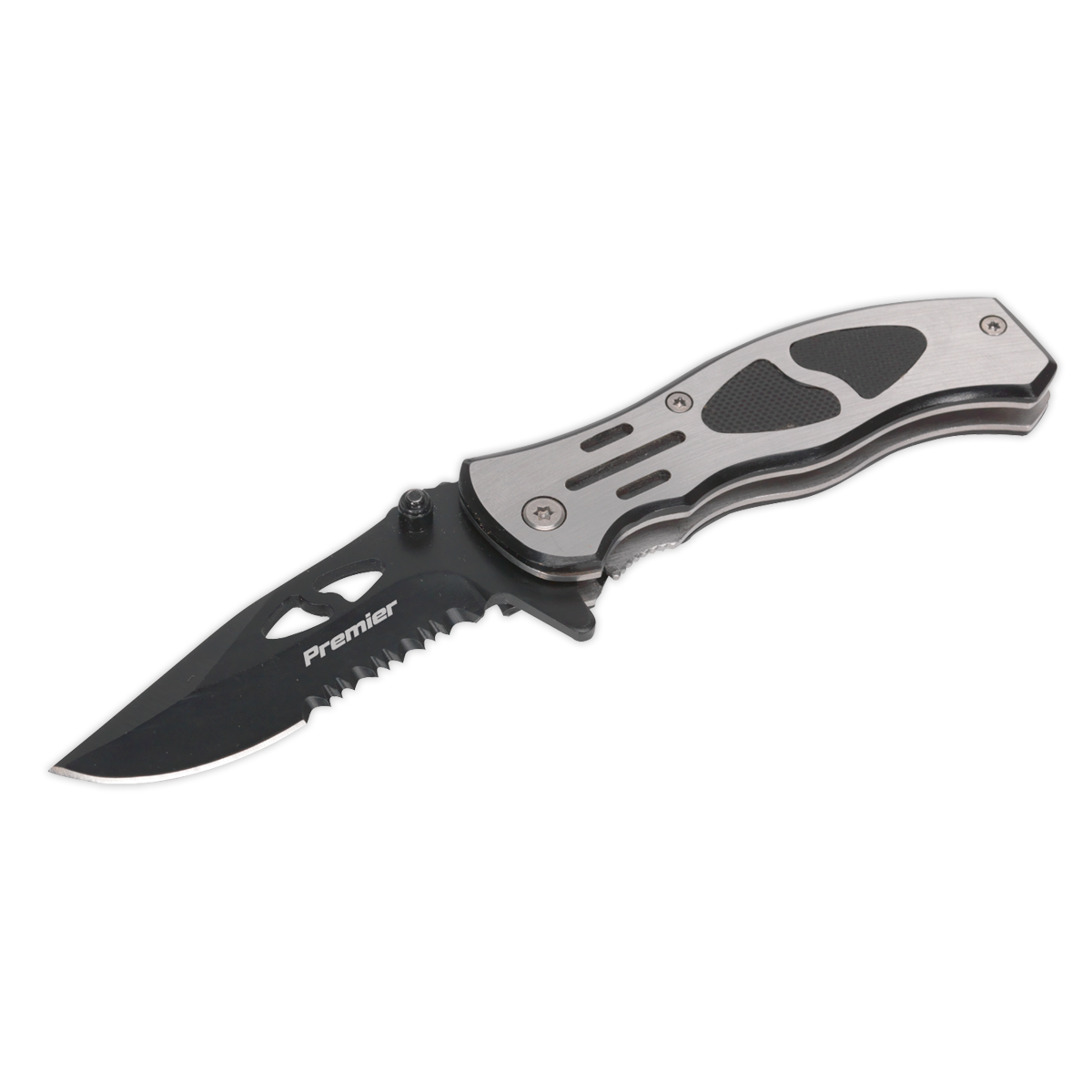 Sealey Pocket Knife Locking Stainless Steel Blade Hardened Tempered PK2