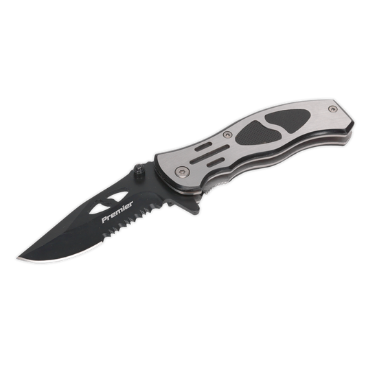 Sealey Pocket Knife Locking Stainless Steel Blade Hardened Tempered PK2