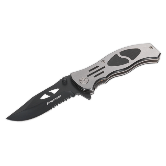 Sealey Pocket Knife Locking Large Stainless Steel Blade Hardened Tempered PK3