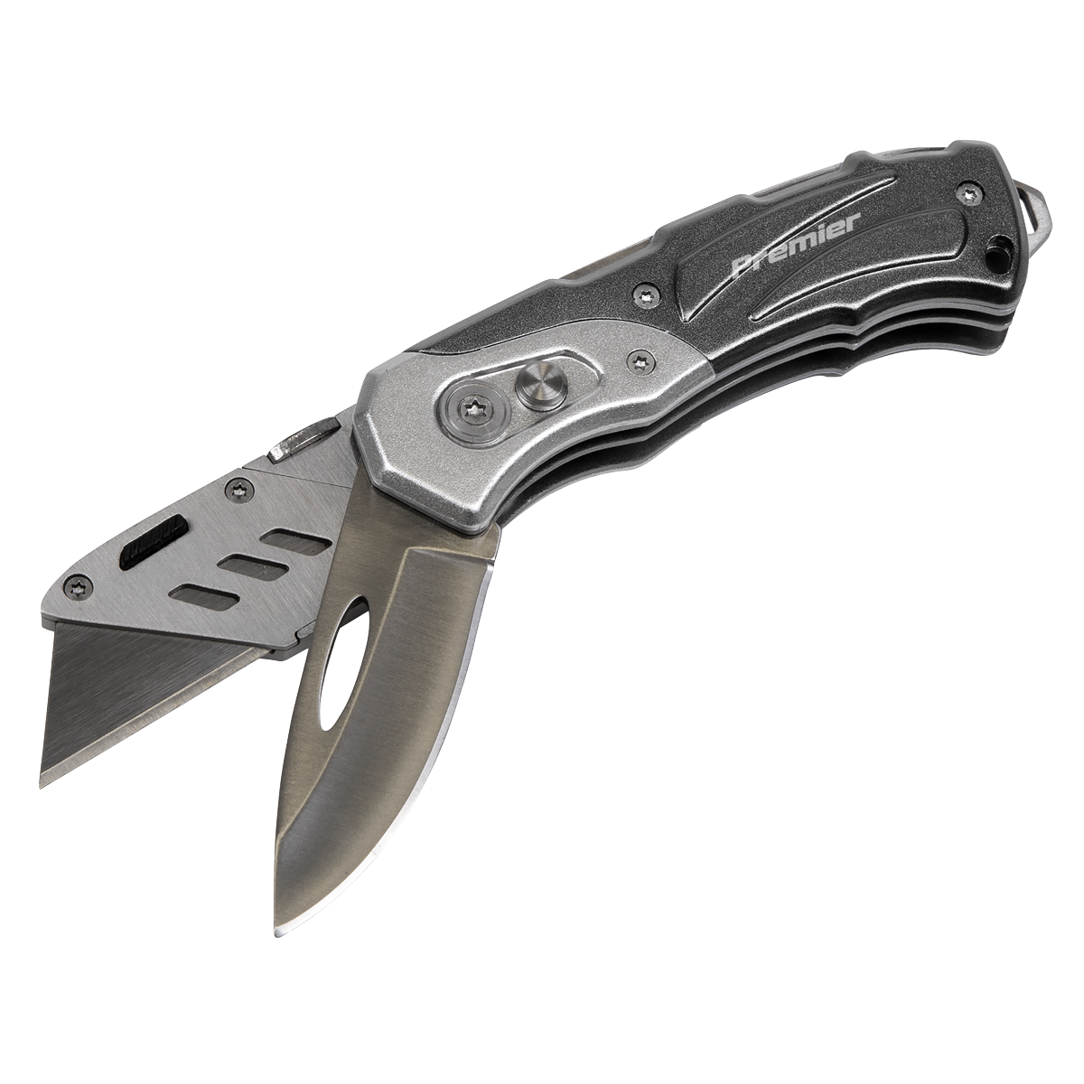 Sealey Pocket Knife Locking Twin Blade Stainless Steel Blade Hardened PK37