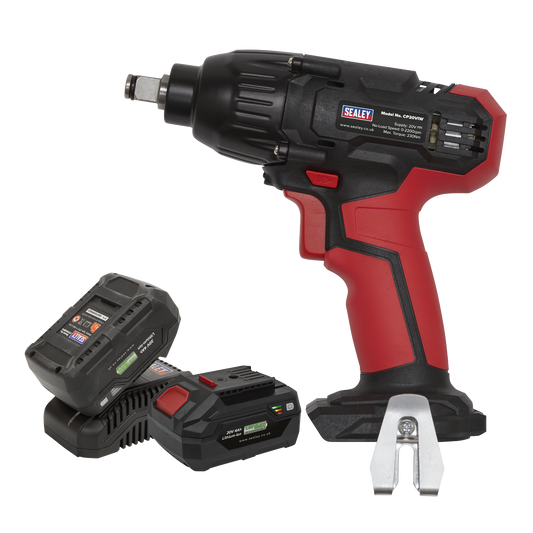 Sealey Impact Wrench 20V 1/2" Square Drive 230Nm - 2 x 2Ah Batteries CP20VIWKIT