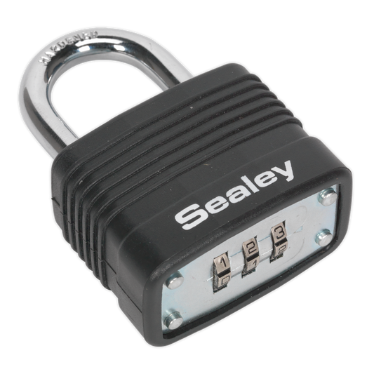 Sealey Laminated Steel Body Combination Padlock Range from 001-999 40mm PL301C